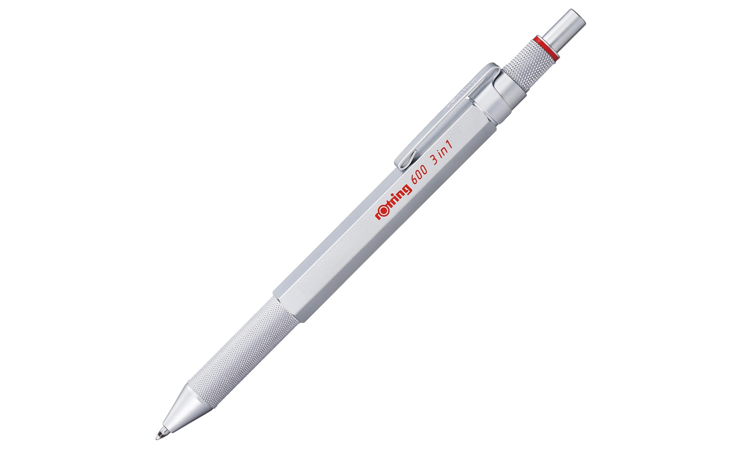 Rotring Multipen 600 3in1 silber Kugelschreiber&Feinminenstift 0.5mm