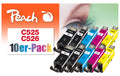 Peach Canon PGI-525/CLI-526,Multi-10-Pack 2x19, 8x9 ml