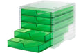 Styro Schubladenbox styroswingbox light transparent, 5 Schubladen gecko transl.