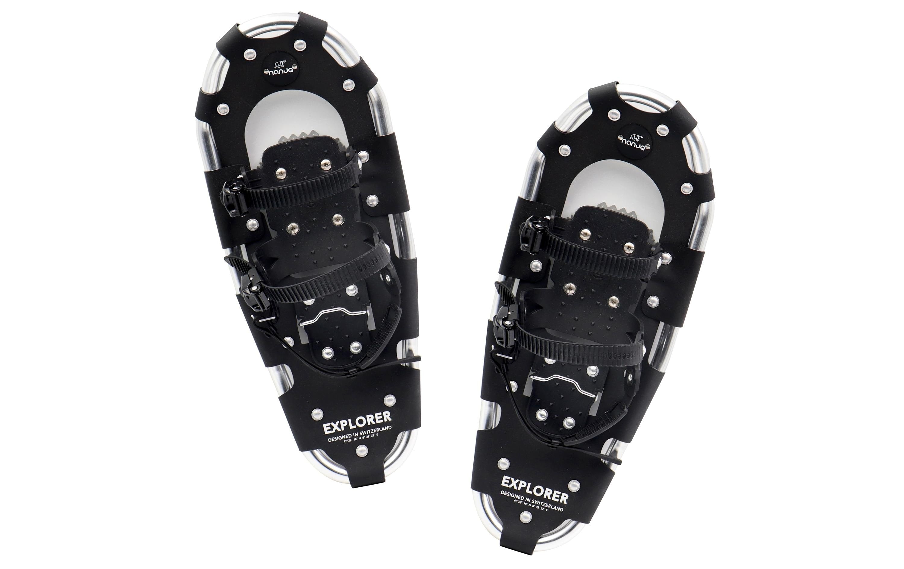 NANUQ Explorer Schneeschuhe 64 cm schwarz-metall