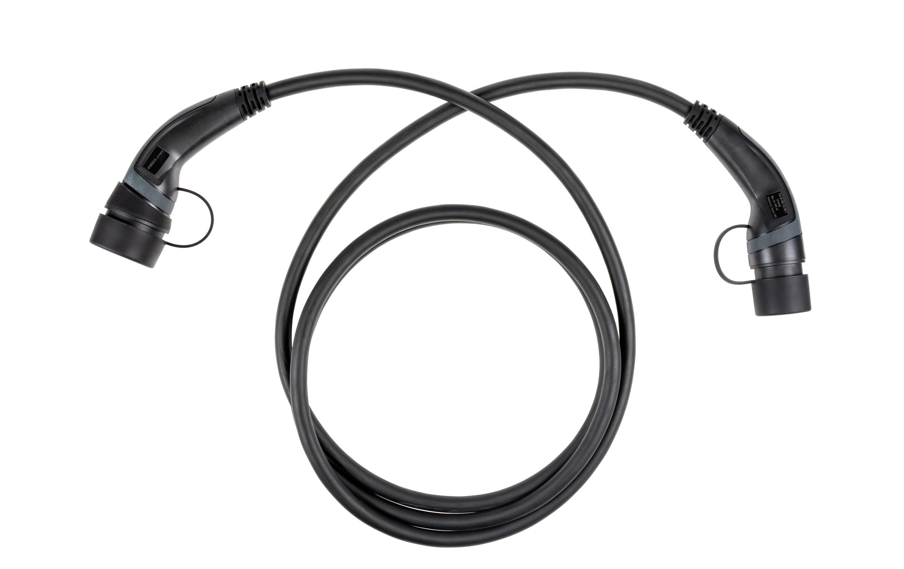 F.power Typ 2 Ladekabel ODIN 22kW 3m dreiphasig, 480V, 32A, gerade