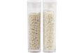 Creativ Company Rocailles Glasperlen beige/Perlm, 2x7 g, D: 1.7 mm, L: 0.5-0.8mm