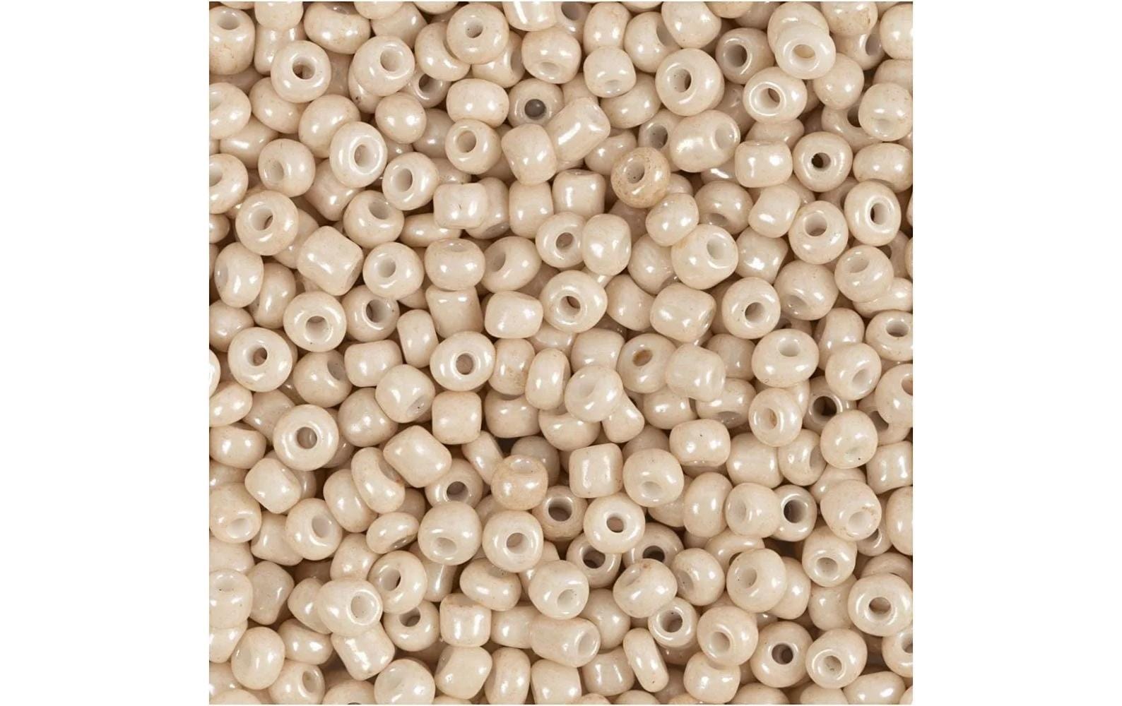 Creativ Company Rocailles Glasperlen hellrosa, 25 g, D: 3 mm, L: 0.6-1.0 mm