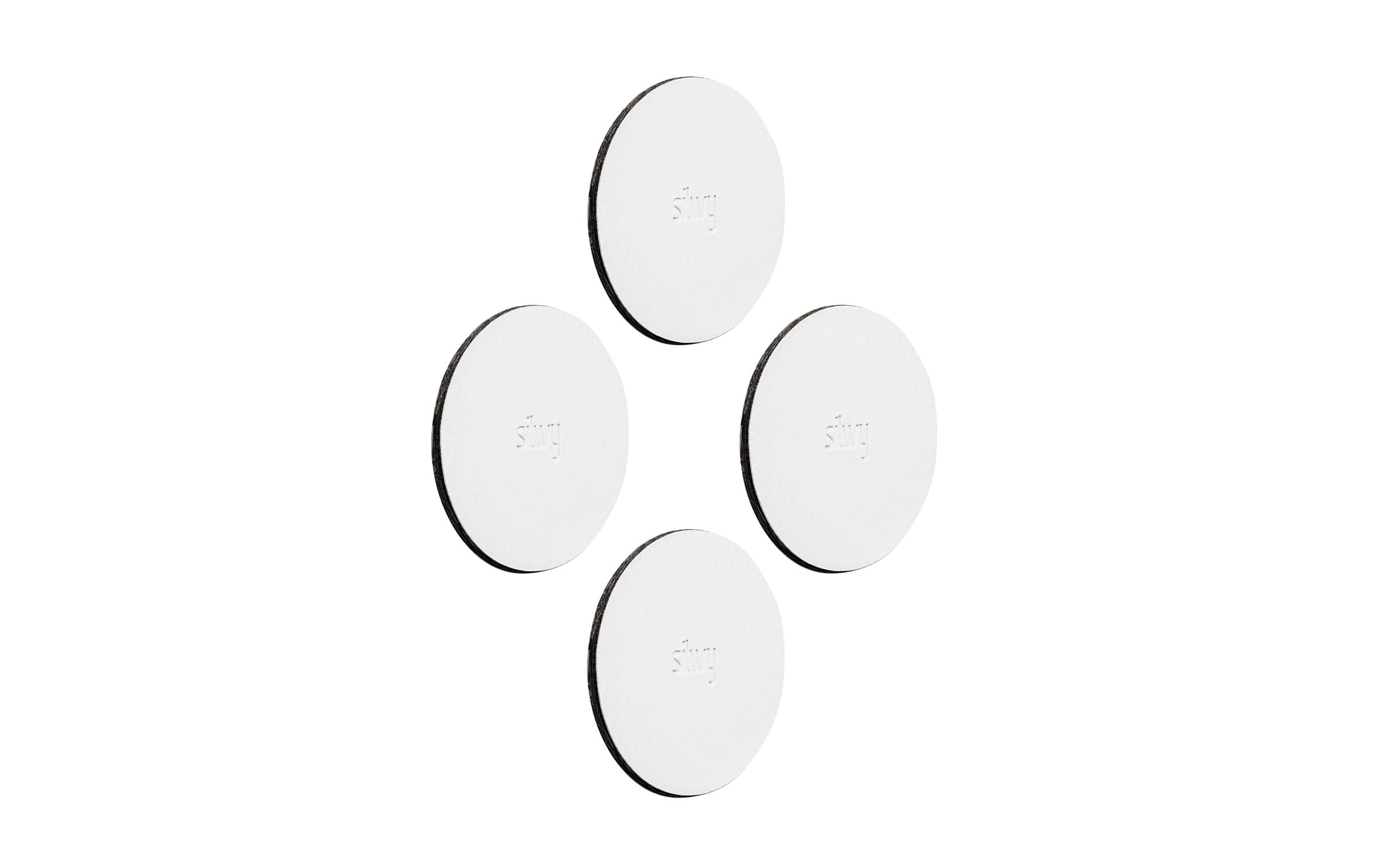 Metall-Nano-Gel-Pads 6,5 cm, 4er-Set weiss