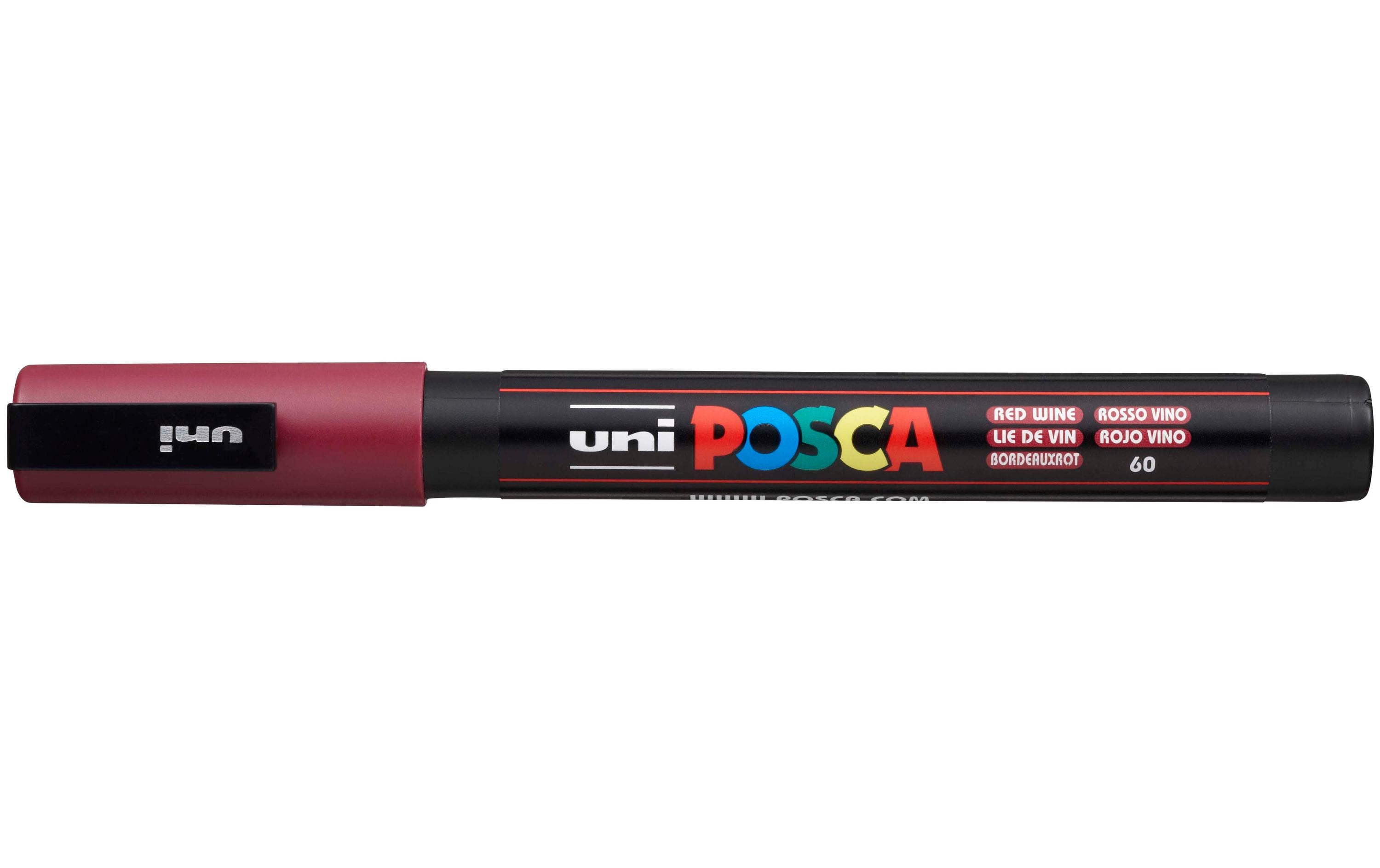 Uni POSCA Marker PC3M Rundspitze 0.9-1.3 mm bordeaux