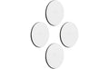 Metall-Nano-Gel-Pads 7,5 cm, 4er-Set weiss