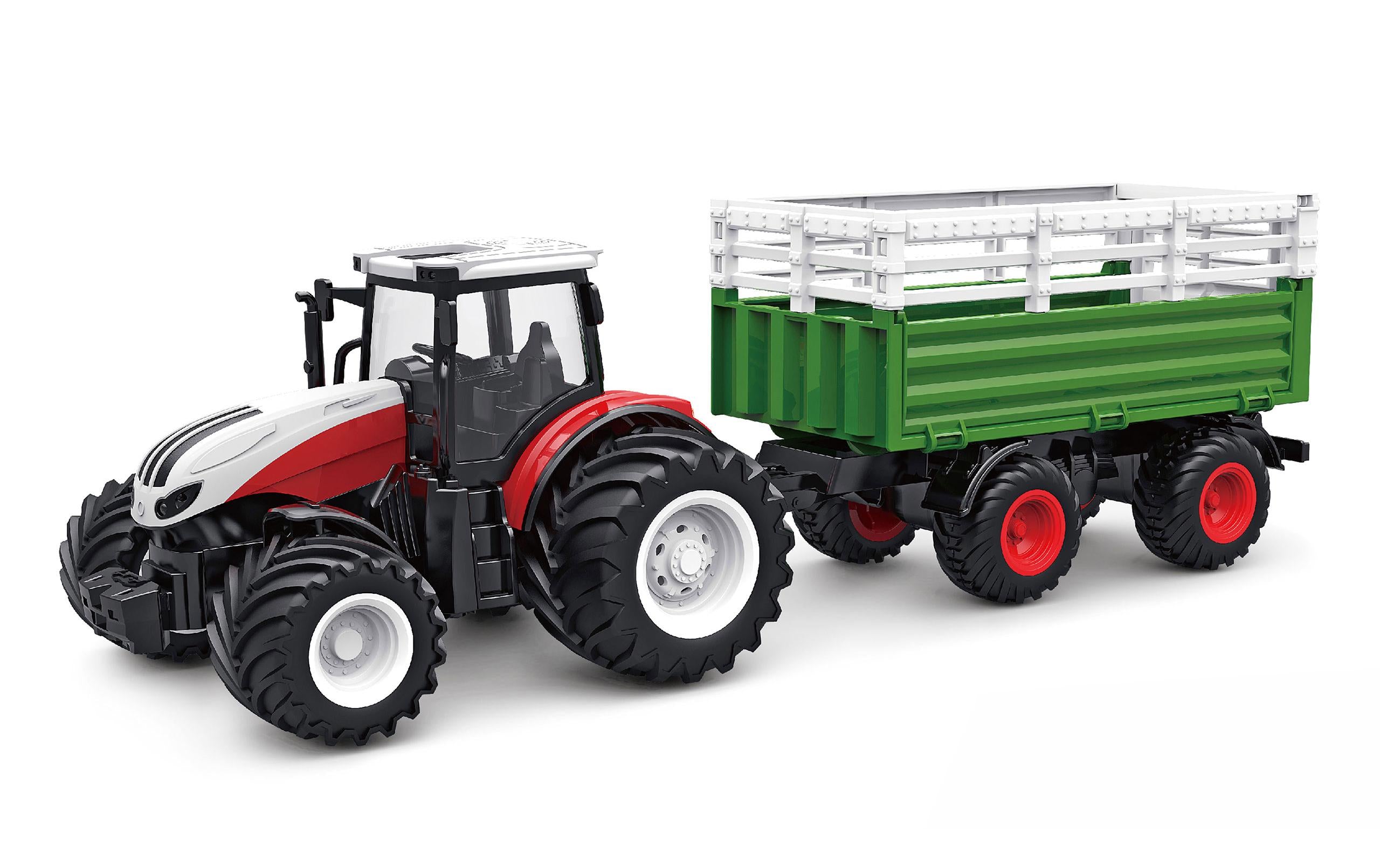 Amewi Toy Traktor mit Viehtransporter 1:24, RTR