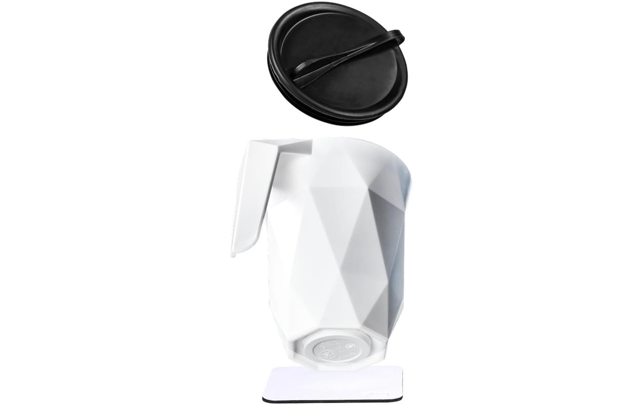 Magnet Coffeecup Set mit Metall-Nano-Gel-Pad und Deckel WHITE
