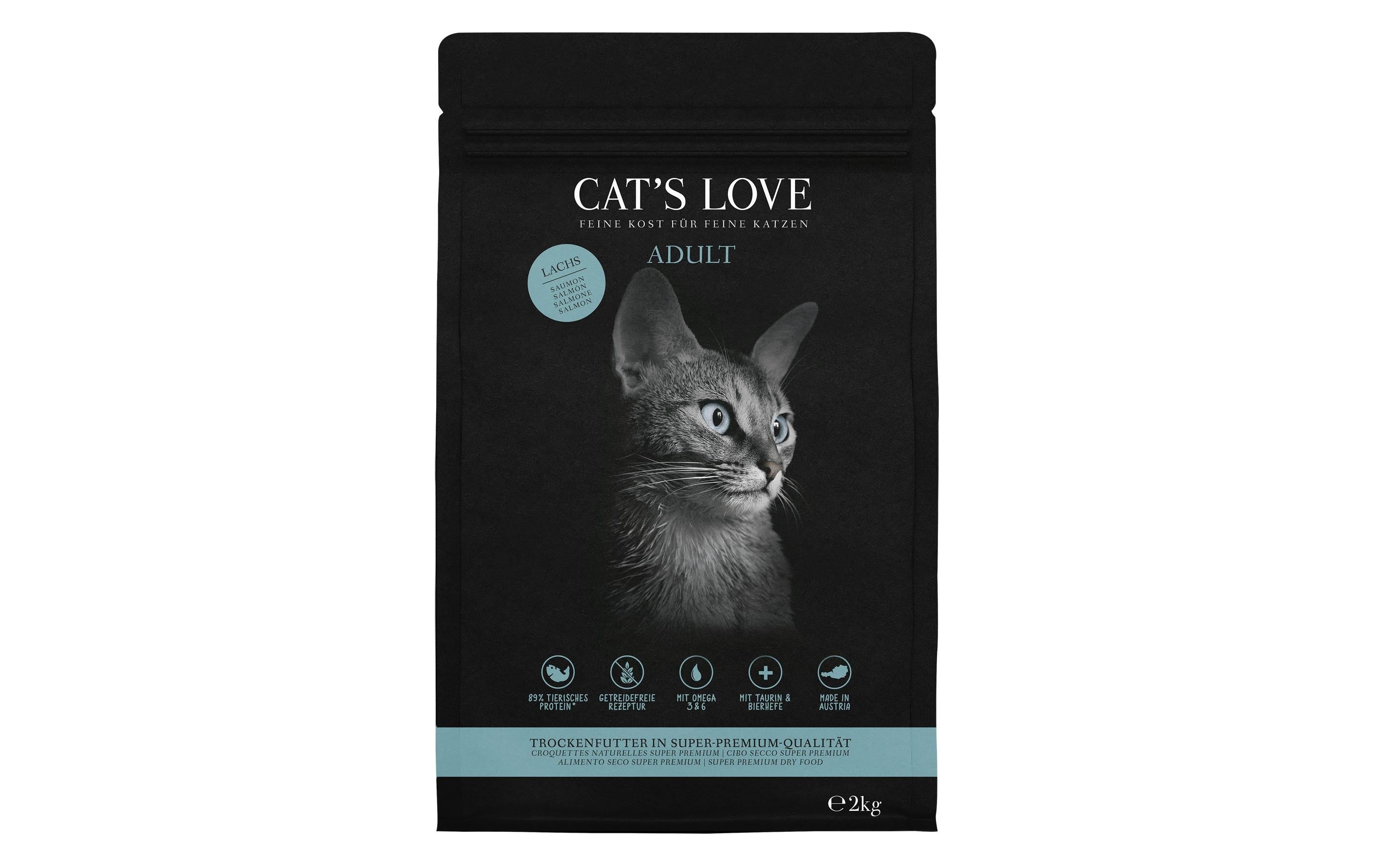 Cats Love Trockenfutter Adult Lachs 2kg