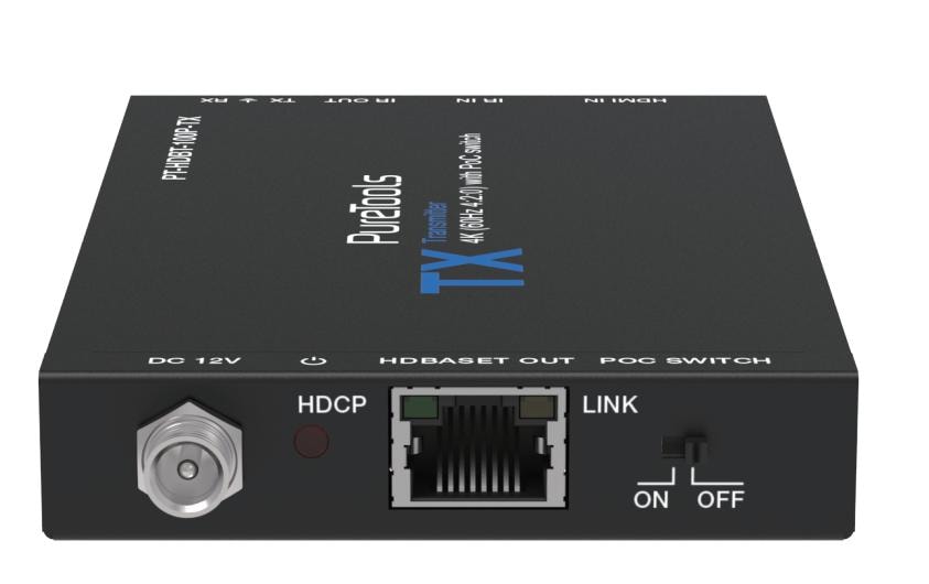 PureTools PT-HDBT-100P-TX HDBaseT Transmitter, Projektor, PoC, 4K