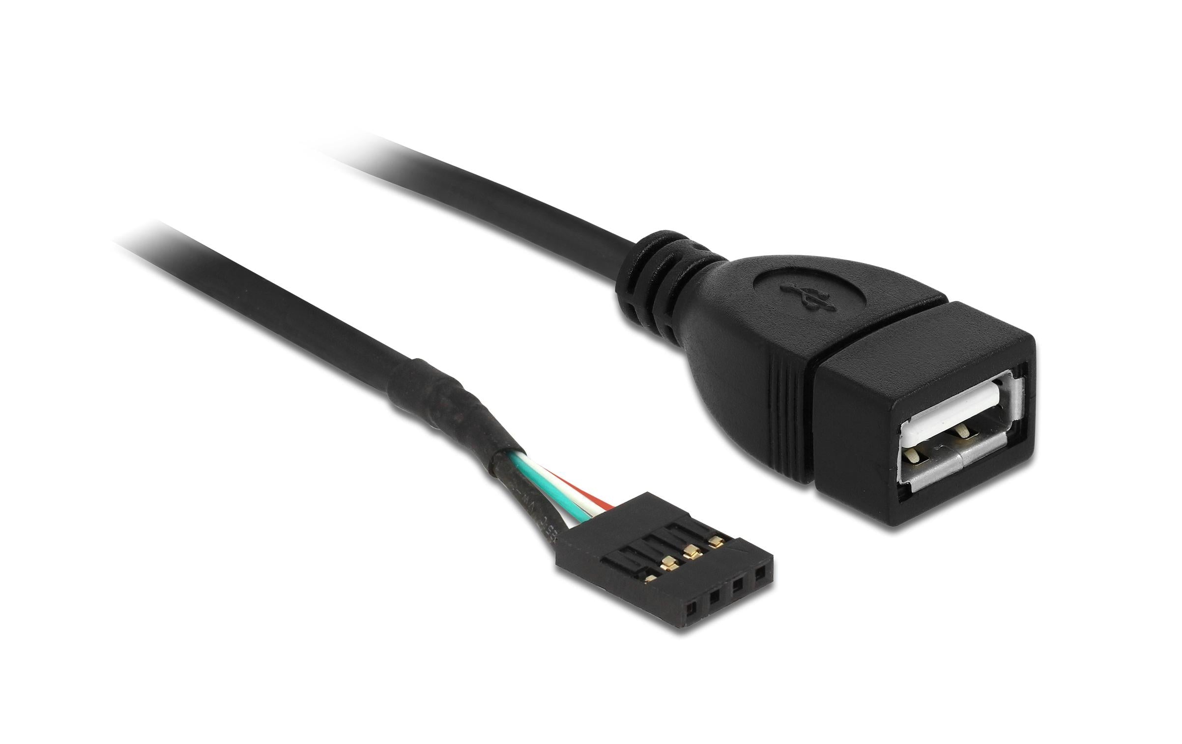 Delock Kabel USB Pin Header Buchse zu USB 2.0 Typ-A Buchse, 40cm