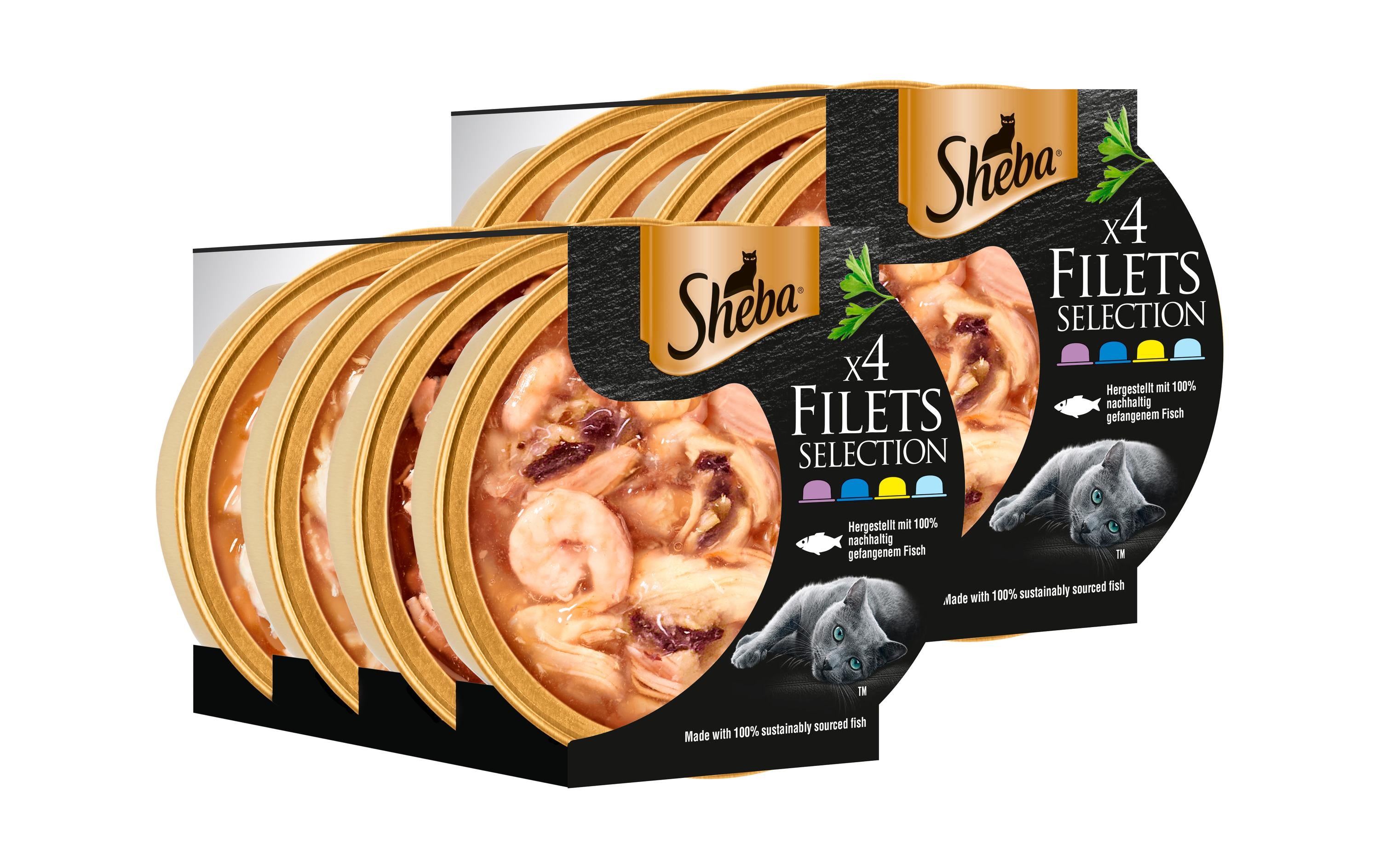 Sheba Filets Selection Multipack 8x  4x60g