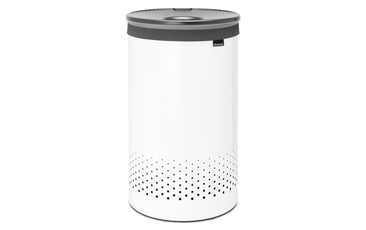 Brabantia Wäschebox mit Kunststoffdeckel Inhalt 60 Liter, weiss, Kunststoffdeckel