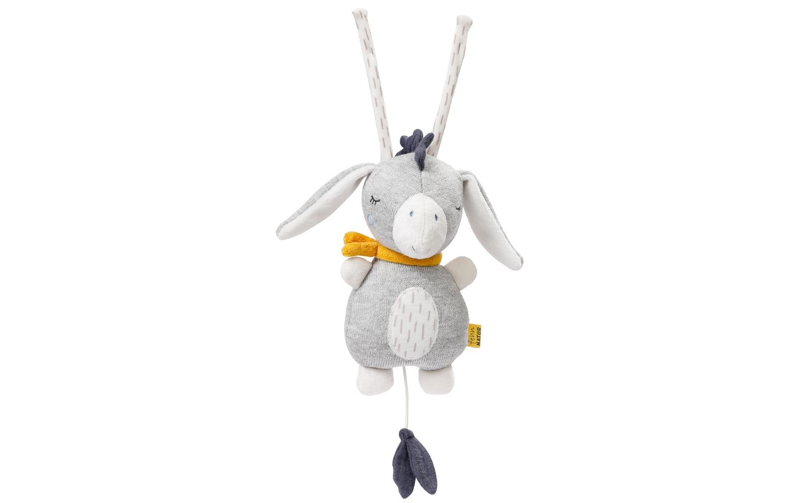 Fehn Mini-Spieluhr Natur Esel