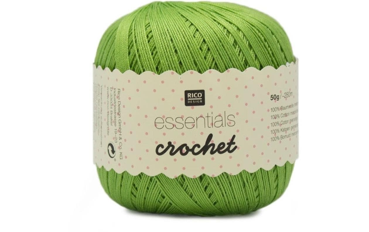 Rico Essentials Crochet, hellgrün 50 g, 280 m, 100 % CO