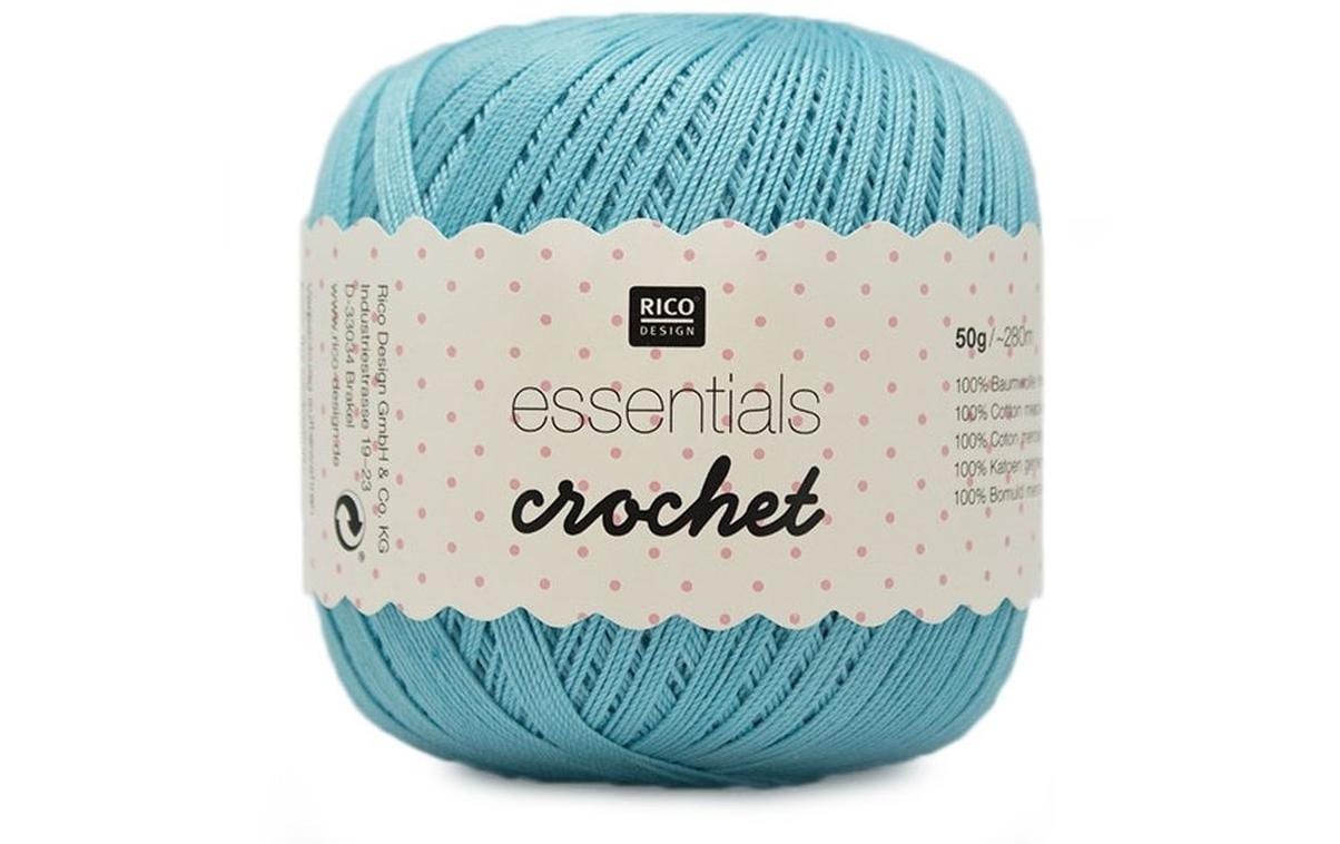 Rico Essentials Crochet, türkis 50 g, 280 m, 100 % CO