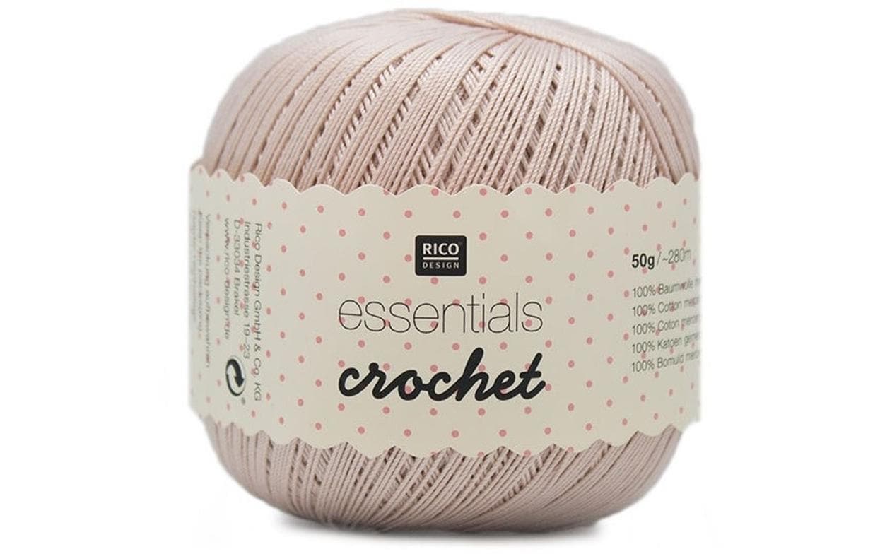 Rico Essentials Crochet, puder 50 g, 280 m, 100 % CO