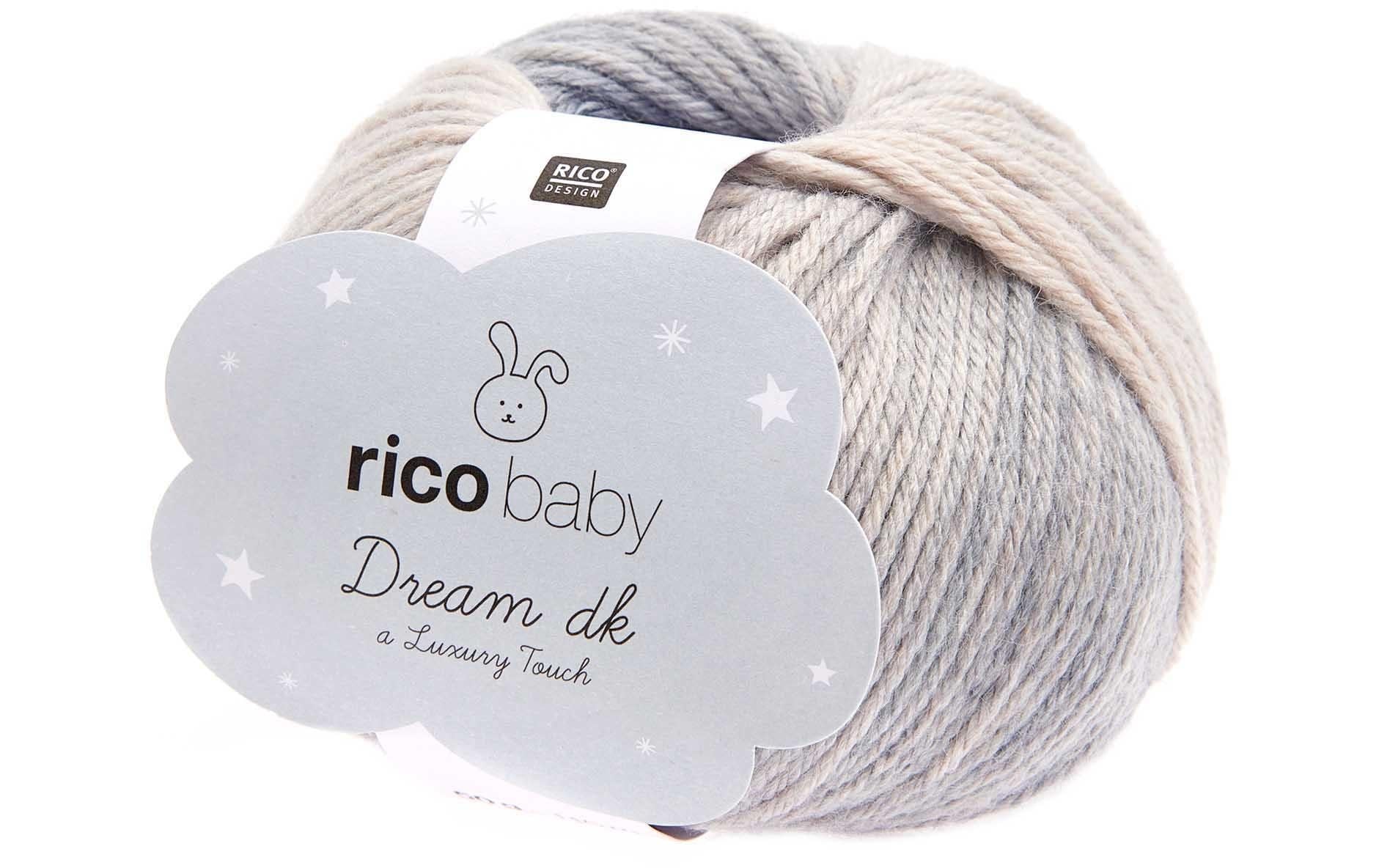 Rico Baby Dream DK Luxury touch, pebbles 50 g, 115 m, 50 % PA, 50 % PAN