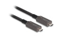Delock Aktives Optisches Kabel USB-C Video+Daten+PD, 8m, schwarz
