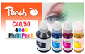 Peach Canon CISS GI-40/50, Multi-Pack+ 2x170, 3x70 ml,2x6000, 3x7000 S.