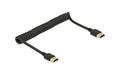Delock HDMI Spiralkabel 4K 60Hz, 40-150cm