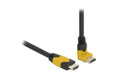 Delock HDMI Kabel 8K 60Hz 1m Stecker gerade zu Stecker oben gewinkelt