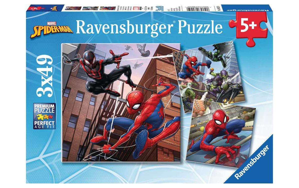 Puzzle Spider-Man beschützt die Stadt 3x49 Teile