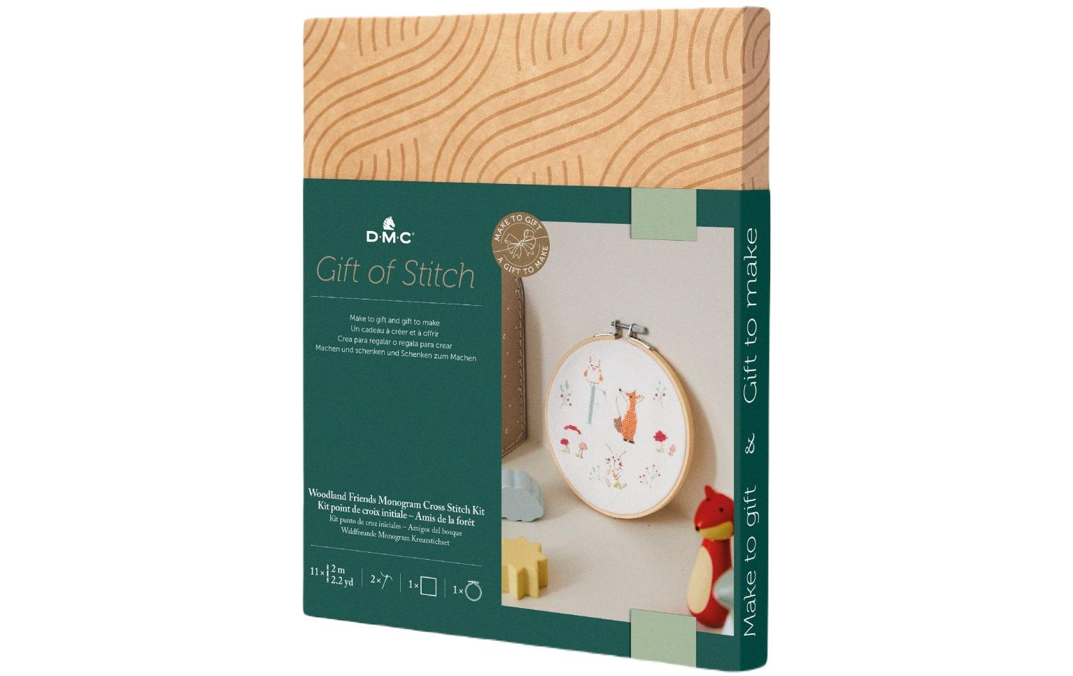 DMC Gift of Stitch Stick-Set Waldfreunde, Durchmesser 15.7 cm