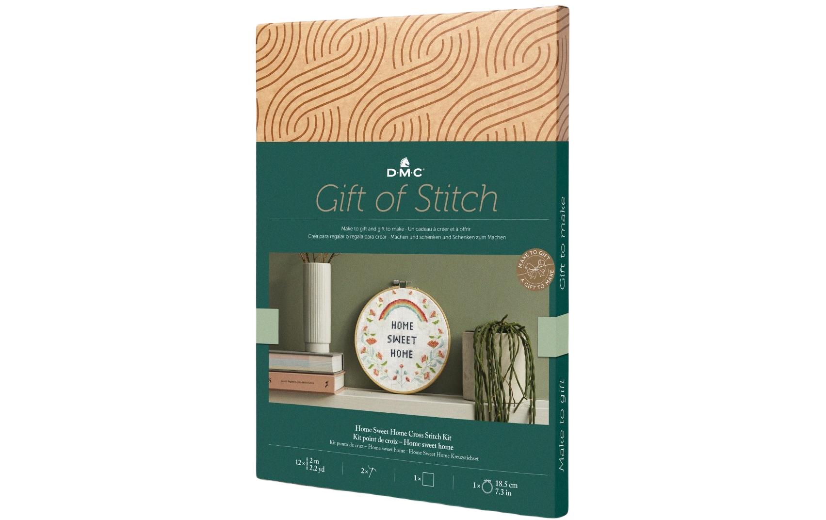 DMC Gift of Stitch Stick-Set Home Sweet Home, Durchmesser 18.5 cm