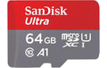 SanDisk microSDXC Card Ultra 64GB UHS-I U1, Lesen 140MB/s, inkl. SD-Adapter