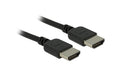 Delock Premium HDMI Kabel 4K 60Hz hochflexibel, 2m, schwarz