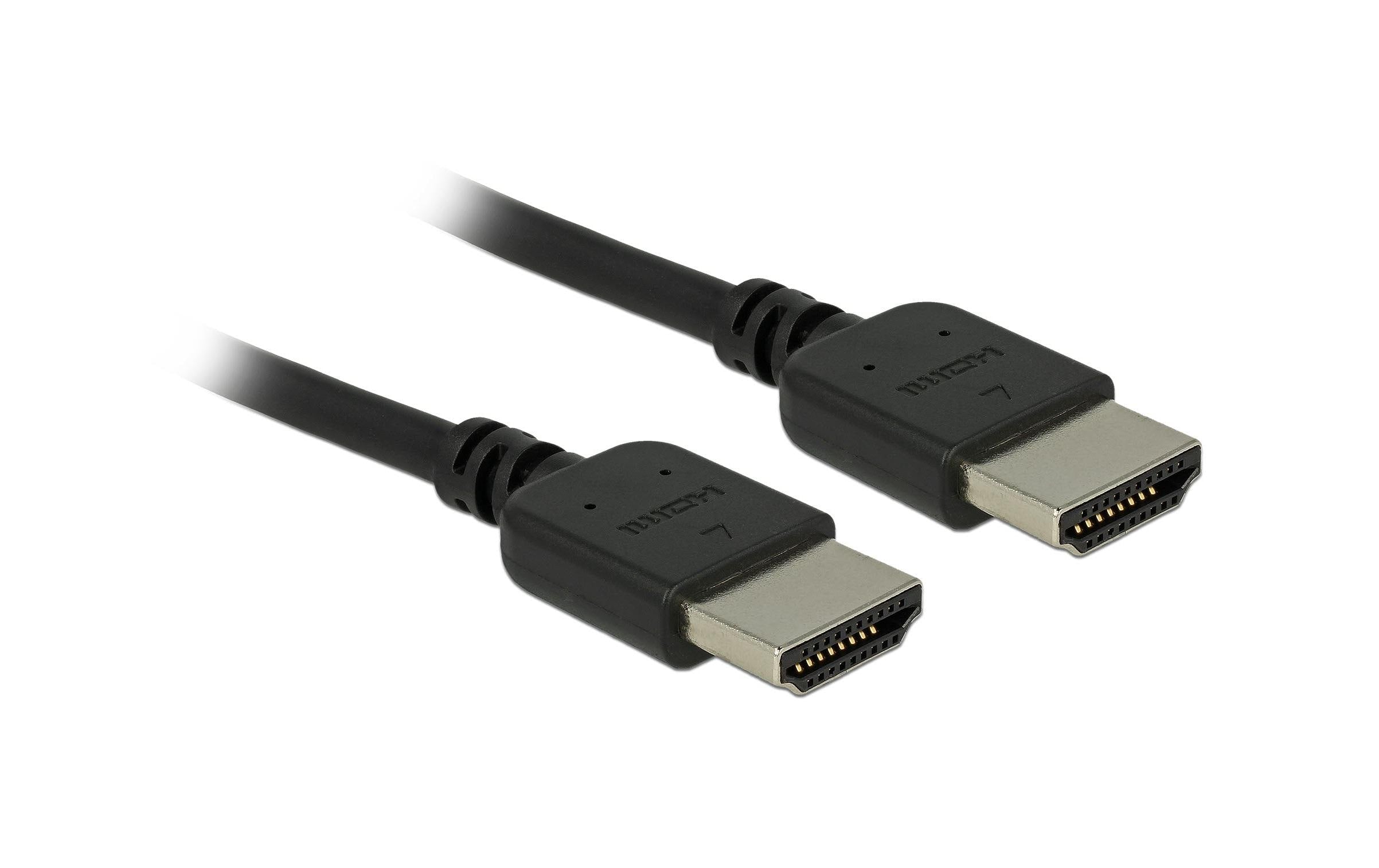 Delock Premium HDMI Kabel 4K 60Hz hochflexibel, 1.5m, schwarz