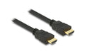 Delock HDMI-A zu HDMI-A Stecker/Stecker High Speed mit Ethernet, 4K, 5m, schwarz