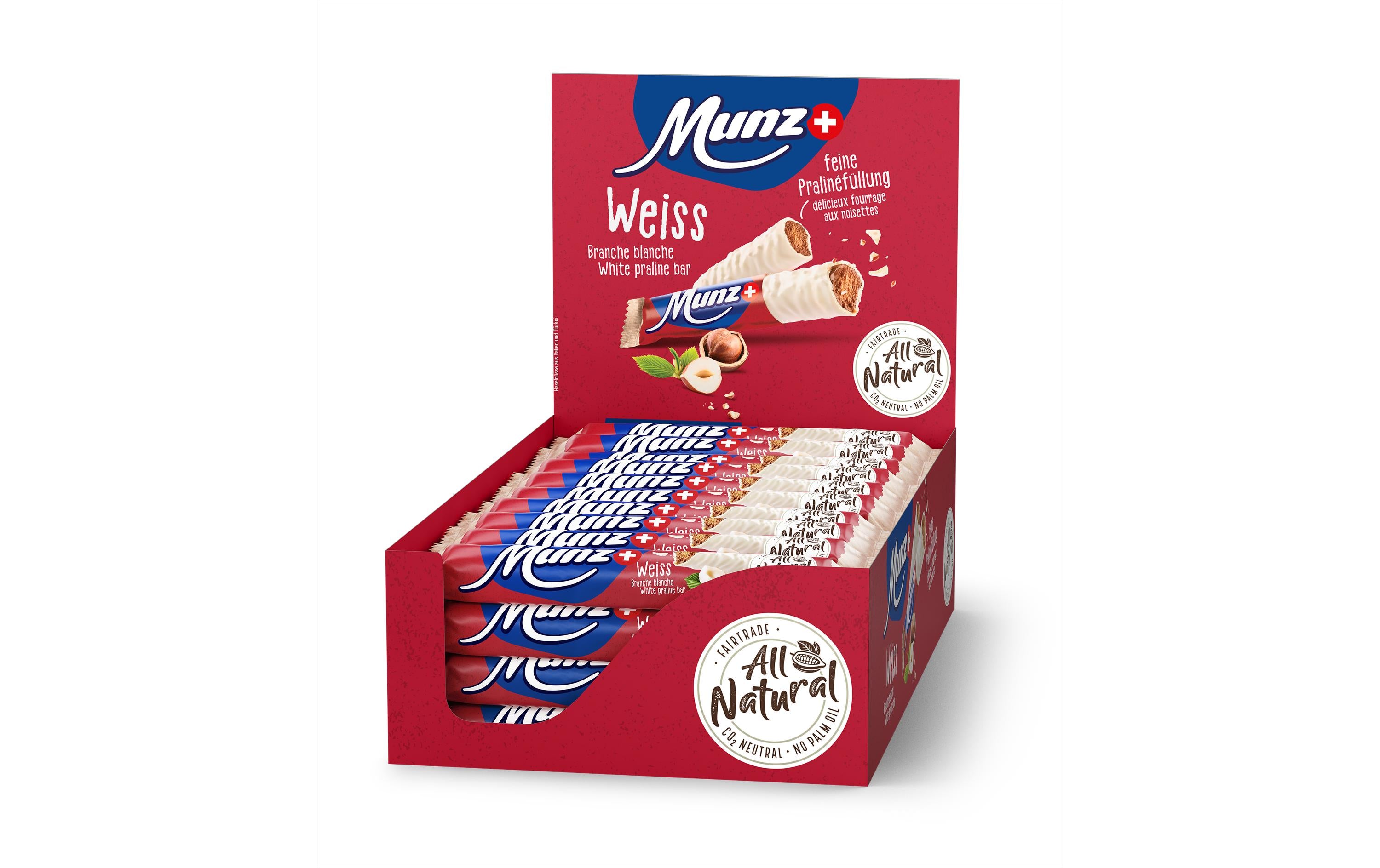 Munz Prügeli Weiss Thekensteller 40x46g