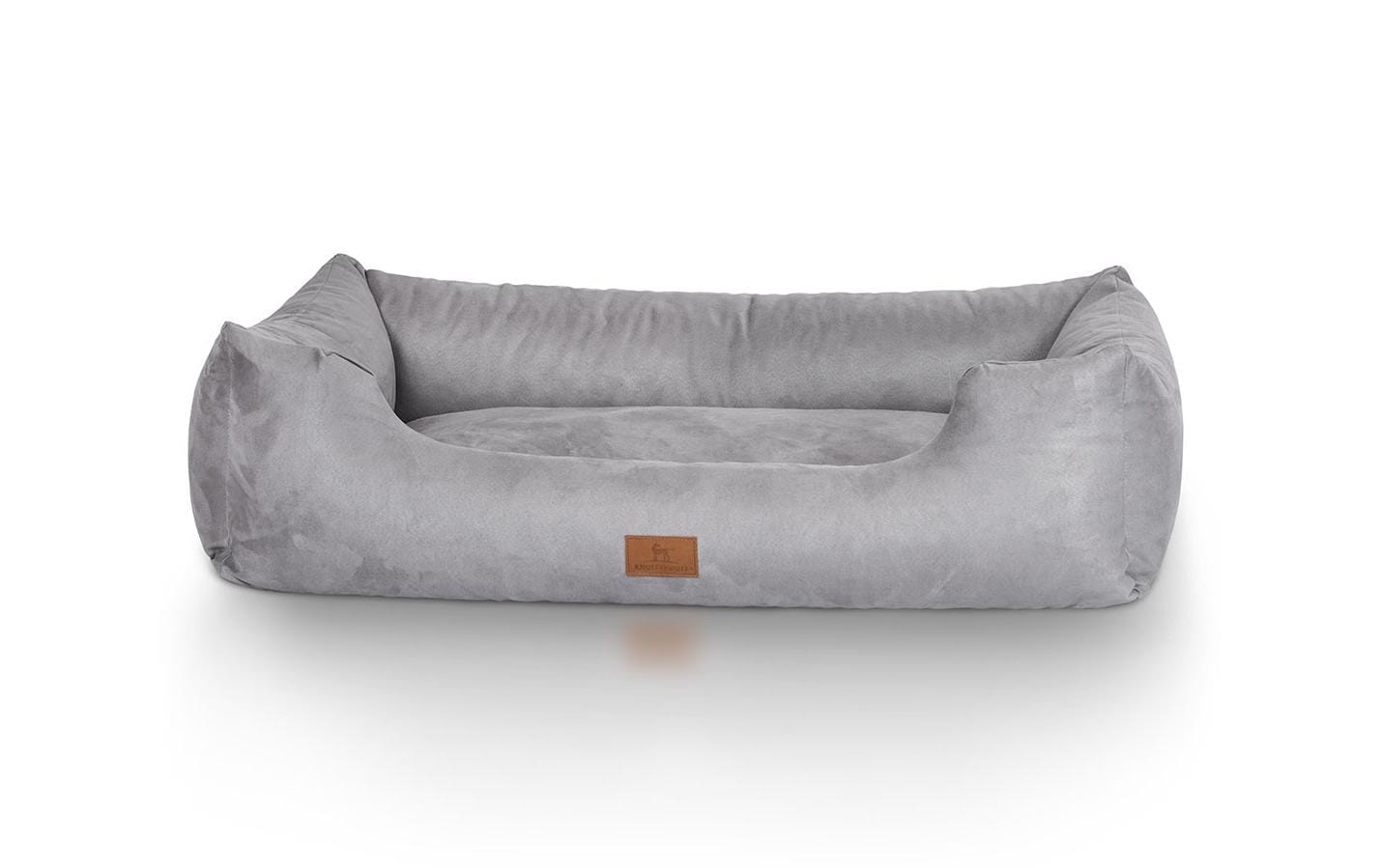 Knuffelwuff Bett Dreamline grau Gr.XXL Velour, 120x85cm