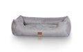 Knuffelwuff Bett Dreamline grau Gr.M-L Velour, 85x63cm