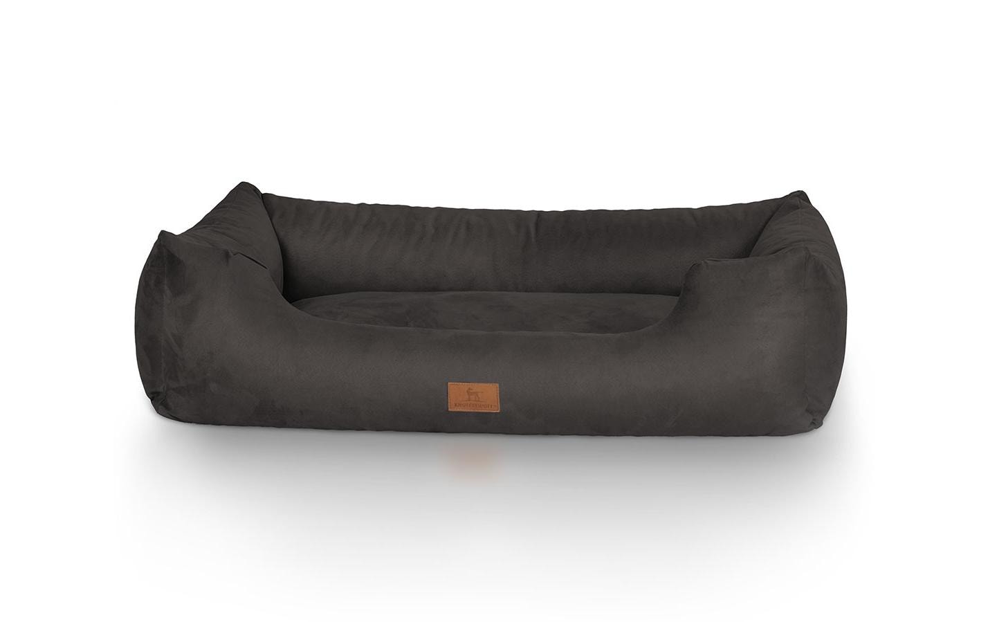 Knuffelwuff Bett Dreamline schwarz Gr.M-L Velour, 85x63cm