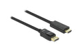 Delock DisplayPort - HDMI Kabel, 5m Schwarz, Auflösung 1920x1200@60 Hz, passiv