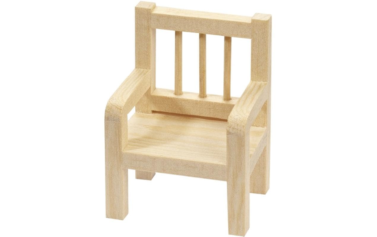 Hobbyfun Mini-Möbel Stuhl 4.5 cm, 1 Stück