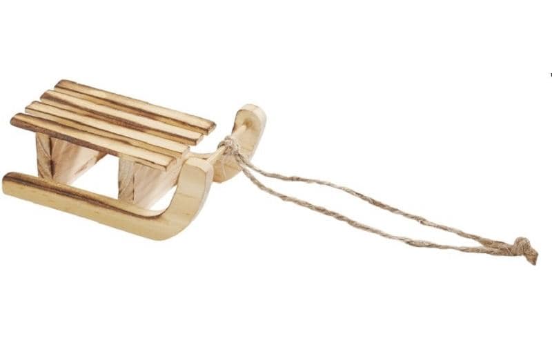 Hobbyfun Mini-Utensilien Schlitten hellbr 7 x 3.6 x 2.3 cm