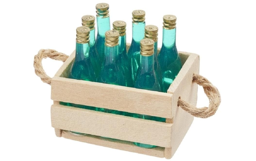Hobbyfun Mini-Utensilien Weinkiste 4 cm