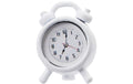 Hobbyfun Mini-Haus Wecker weiss 15mm, 2 Stück