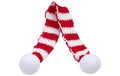 Hobbyfun Mini-Weihnachten Schal rot/weiss 15 cm, 2 Stück