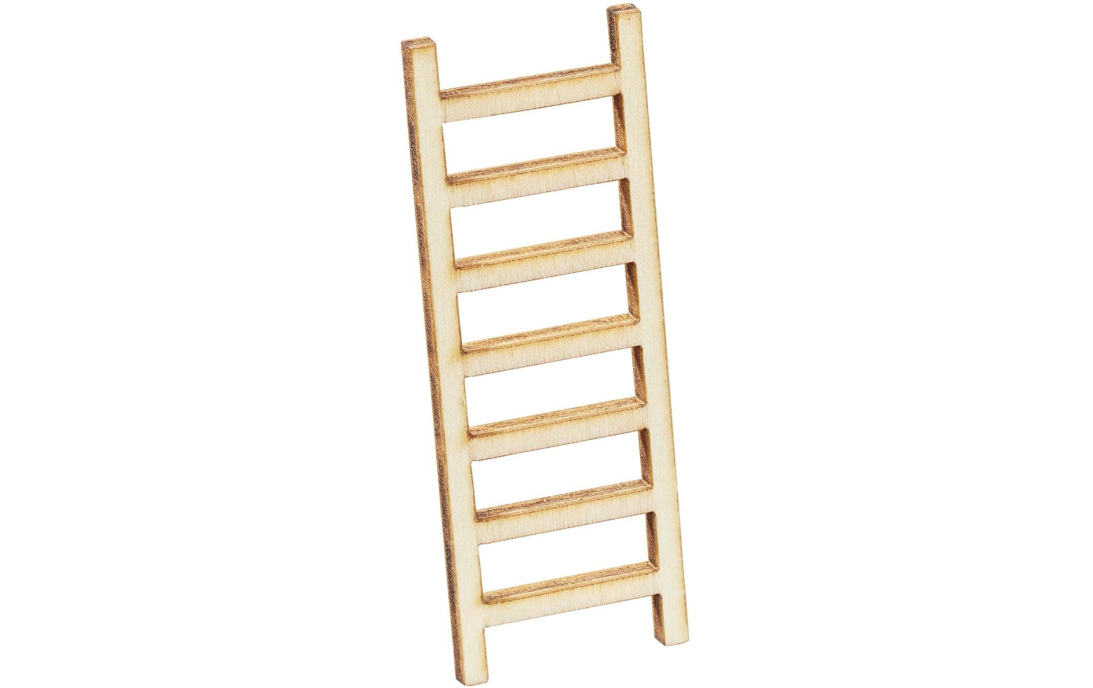 Hobbyfun Mini-Utensilien Leiter natur 6 x 2 x 0.2 cm, 2 Stück