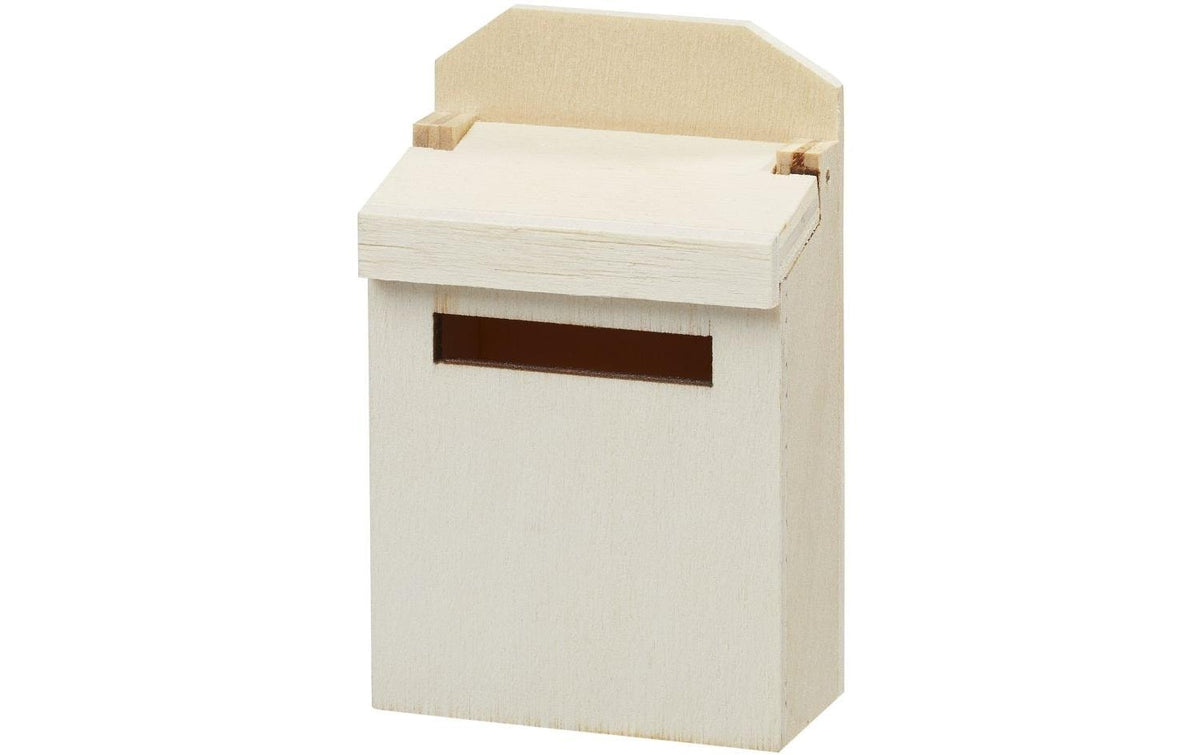 Hobbyfun Mini-Utensilien Briefkasten natur 4.6 x 6.9 x 2.6 cm