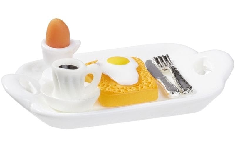 Hobbyfun Mini-Küche Frühstück 5.2 x 3.2 cm, 5 teilig