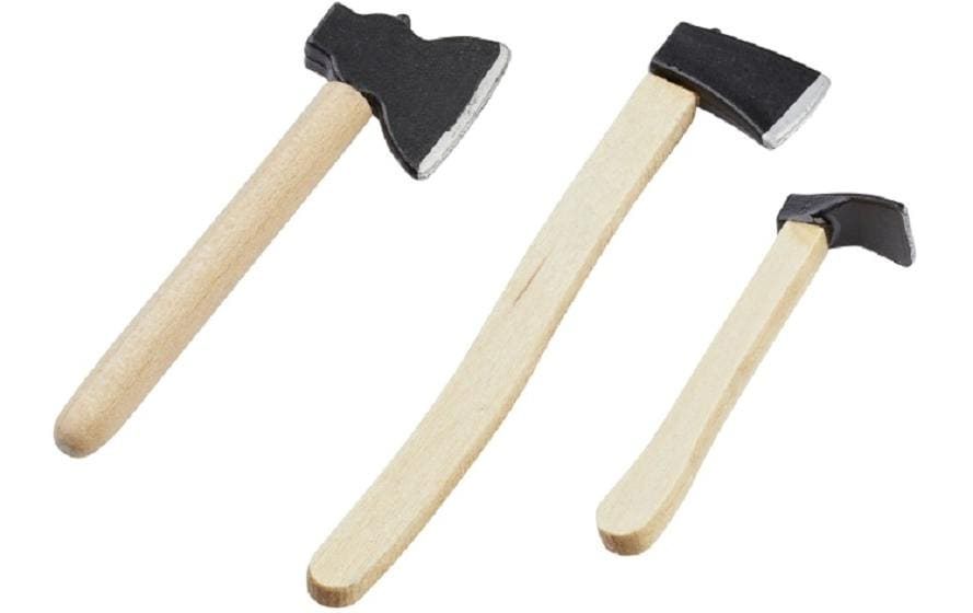 Hobbyfun Mini-Utensilien Beilset 4 - 7 cm, 3 teilig