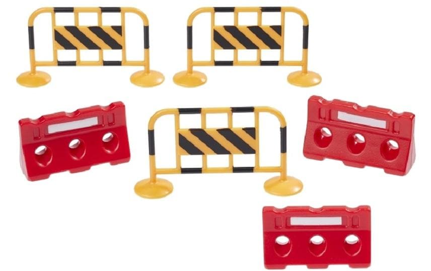 Hobbyfun Mini-Utensilien Absperrungsset 5.5 x 3 cm, 6 teilig