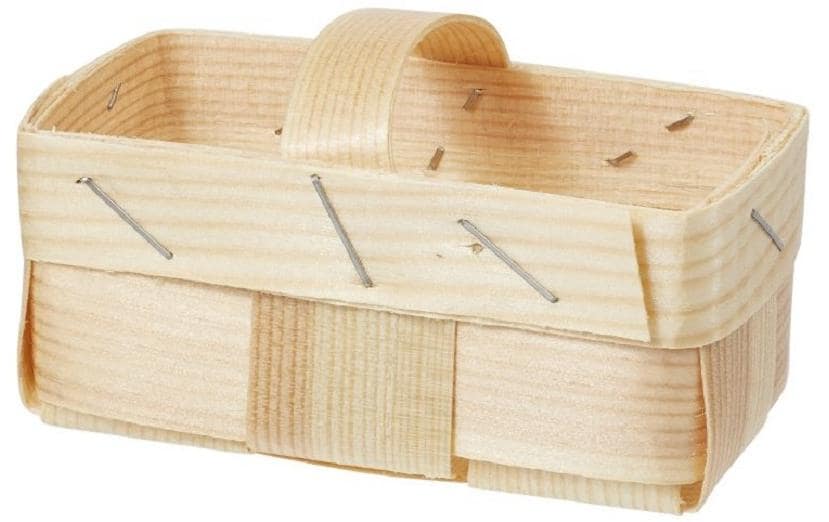 Hobbyfun Mini-Utensilien Spankörbchen natur 7.5 x 3.5 x 4 cm