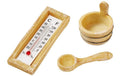 Hobbyfun Mini-Haus Sauna Zubehör 3 - 6 cm, 3 teilig